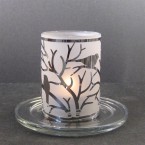 Stylys Glass Tealight Candle Holder - Birds